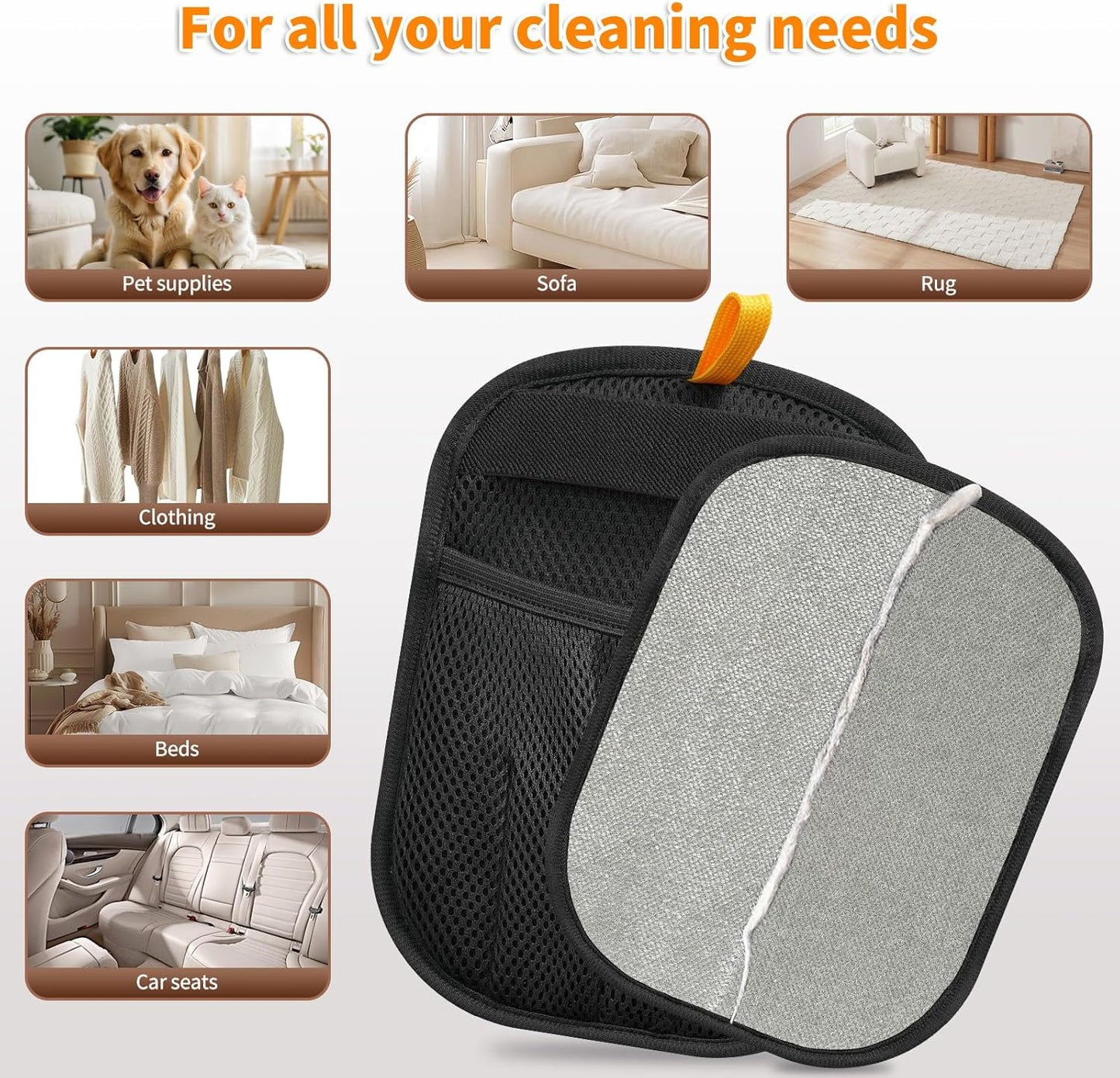 Pet Hair Removal Glove for Cats & Dogs